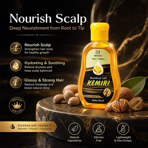 Les composants nutritionnels pour les soins des cheveux et du cuir chevelu sont l'huile de graines de châtaigne, la vitamine E, l'huile pour les soins des cheveux - Product Image 2