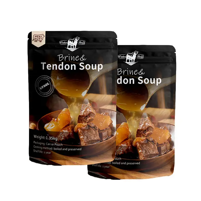 売れ筋の良い味伝統的な天然肉ブライン & テンドンスープすべての人々のためのおいしい健康牛肉インスタント肉スープ