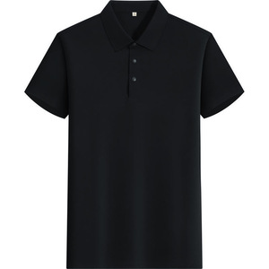 Polo promotionnel en coton 200g à manches courtes, col respirant, uniforme d'été personnalisable avec logo, lettrage et motif - Product Image 5