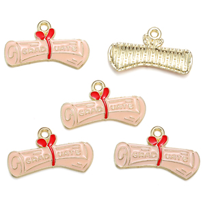 Esmalte ceremonia de graduación <span class=keywords><strong>profesor</strong></span> estudiantes Mortarboard encantos para collares pendientes DIY joyería hacer accesorios W442 - Product Image 6