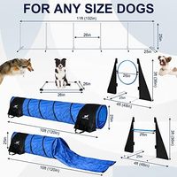 Spaß und einfache Outdoor-Agility-Trainings geräte Premium-Nylon-Hunde hindernis kurse für das Haustier training