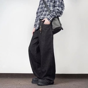 Men's <b>Jeans</b> for Boys and Girls 100% Cotton Spring ODM Loose Fit <b>Soft</b> Breathable Wide Leg Print - Product Image 2