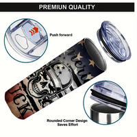 Gobelet isotherme 20oz en acier inoxydable écologique personnalisé, design drapeau de camion américain, stock USA et livraison gratuite