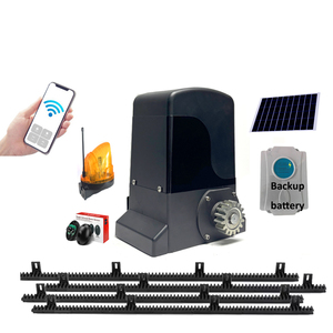 Moteur de portail <span class=keywords><strong>battant</strong></span> 24 V CC, ouvre-portail automatique <span class=keywords><strong>solaire</strong></span> simple <span class=keywords><strong>battant</strong></span> pour allée avec télécommande - Product Image 2