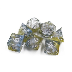 Dés polyédriques en résine à bords tranchants, accessoires de donjons et Dragons, nouvelle collection <span class=keywords><strong>2022</strong></span> - Product Image 1