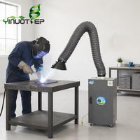 Extracteur de fumée de soudage industriel mobile haute efficacité avec débit d'air de 3500 m³/h pour soudage MIG TIG Arc