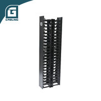 Gcabling 1 2 U Organisateur de câbles et de cordons électroniques pour rack, fabricants chinois de bandes de gestion de câbles