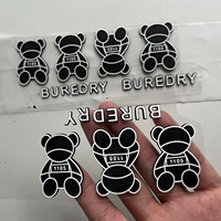 Patch de transfert thermique 3D en gel de silice pour vêtements personnalisés, impression par transfert thermique en silicone souple