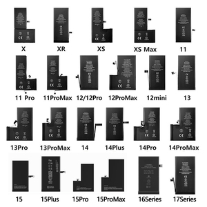 แบตเตอรี่ลิเธียมทดแทนแท้สำหรับ <span class=keywords><strong>iPhone</strong></span> 6 7 8 Plus X XR XS 11 12 13 <span class=keywords><strong>14</strong></span> 15 16 17 Pro Max ความจุสูง - Product Image 1
