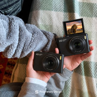Kamera Digital 4K Canggih Autofokus Layar IPS Zoom 16X Pemutar MP3 Permainan Bawaan Perangkat Retro Remaja Sekolah Tahan Air