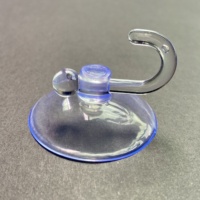 Ventouses transparentes robustes réutilisables de qualité industrielle, ventouse murale en PVC avec crochet en plastique (couleur personnalisée)