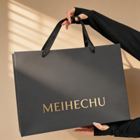 Sacs en papier écologiques personnalisés avec logo et poignée, sacs de shopping en papier de luxe, boîte de shopping personnalisée