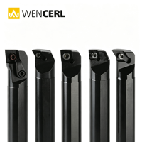 WENCERL Barre de tournage à 95 degrés S16Q-SDUCR07 S12M-SDUCR07 S10K-SDUCR07 Porte-outil de tournage interne CNC pour plaquette DCMT