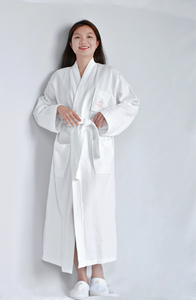 Di alta qualità in cotone 100% Hotel Waffle personalizzato Logo abito <span class=keywords><strong>da</strong></span> notte per <span class=keywords><strong>uomo</strong></span> donna bianco traspirante abito <span class=keywords><strong>da</strong></span> notte <span class=keywords><strong>da</strong></span> <span class=keywords><strong>uomo</strong></span> - Product Image 4