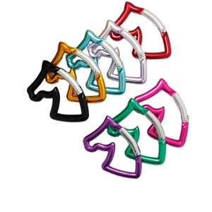 Móc Khóa <span class=keywords><strong>Carabiner</strong></span> Nhôm Hình Đầu Ngựa Móc Chìa Khóa Móc Chìa Khóa Thích Hợp Cho Cắm Trại/Đi Bộ Đường Dài/Câu Cá/Du Lịch - Product Image 2