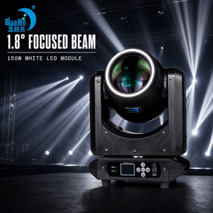 Bluemoon 150W LED Head Moving Beam Light DMX512 With LED Strip Prism Frost Disco Stage Lighting for <strong>DJ</strong> Wedding Event - Product Image 1