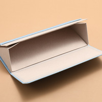 Boîte à lunettes de luxe personnalisée Huicheng HC-218, en tissu résistant, de haute qualité, étui à lunettes de soleil pliable en forme de triangle