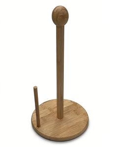 Portarrollos de Papel de Bambú Natural en Forma de Árbol, con Doble Varilla de Estabilización, Base Antideslizante y Estable, Organizador Decorativo para <span class=keywords><strong>Cocina</strong></span> - Product Image 4