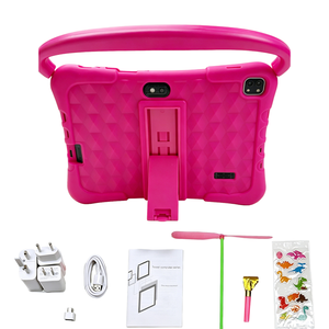 Tablette pour enfants 7 pouces Android 15 Wi-Fi Éducative avec poignée Résistance aux chutes Rouge - Product Image 4
