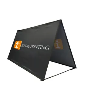 Customized Branded Event Double Sided Printed Horizontal Square Pop Up Banner Rectangle A Frame Banner For Advertising