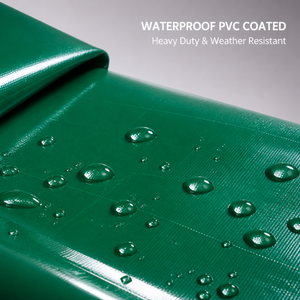 Lona Impermeable Resistente de Color Verde para Uso en Exteriores, Tejido Plano - Product Image 6