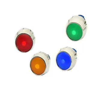 12 Mm Metalen Drukknop Ronde Hoofd Schakelaar Met 12V Led Verlichte Off Momentary Switch Drukknop