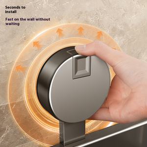 رف تخزين حديث مثبت على الحائط للمرحاض والحمام والمطبخ بدون ثقب شفط مثبت على الزاوية لطاولة غسيل حوض الغسيل - Product Image 2