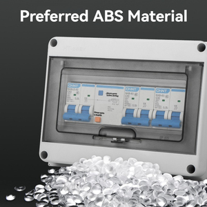 Scatola di Distribuzione Elettrica da Esterno Impermeabile IP65 a Prova di Nubifragio HT a 12 Vie in Plastica PC, Scatola di Derivazione con Quadro Elettrico per Interruttore Magnetotermico MCB a Montaggio a Pannello - Product Image 3