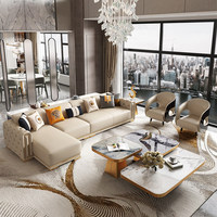 Ensemble de canapés d'angle haut de gamme au design chinois, mobilier combiné d'origine Fujian