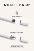 Stylet Premium avec Anneaux Métalliques, Stylet Passif 2-en-1 à Pointe Disque et Pointe Maille, Universel pour iPad, iPhone, Tablettes Android, OEM