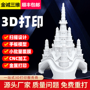 Modelo arquitectónico impreso en 3D de Jin Cheng, modelo a escala de resina de alta precisión para juguetes y prototipos - Product Image 2