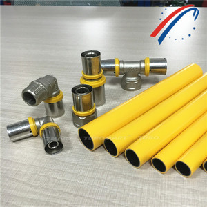 Tubomart 16mm laiton 1/2 \ "mâle coude raccord à pression filetage externe G presse pour tuyau <span class=keywords><strong>multicouche</strong></span> PEX ISO CE plaqué plomberie - Product Image 3