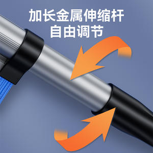 Grattoir à glace télescopique en alliage d'aluminium pour pare-brise de voiture, pour le déneigement et le dégivrage hivernal - Product Image 2