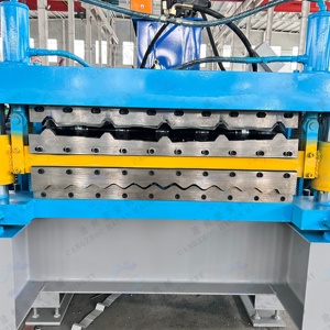 เครื่องขึ้นรูปลอนหลังคาเหล็กอัตโนมัติ Cangzhou Hauan Machinery ขนาดความกว้างป้อนวัสดุ 1000 มม. - Product Image 5