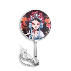 Espejo de Mano Metálico Delgado y Elegante con Logotipo Personalizado y Color Personalizado, Estilo Nacional Asiático, para Regalo de Niña - Product Image 6