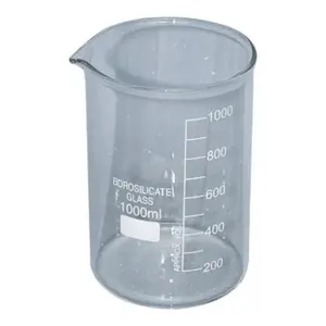 High temperature resistant chemistry laboratory equipment glass measuring cup glass beaker with graduated