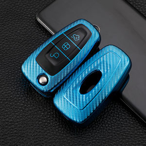 Coque de couverture de clé de voiture en TPU souple à texture en cuir pour <span class=keywords><strong>Ford</strong></span> Fox Kuga <span class=keywords><strong>Tourneo</strong></span> - Product Image 3