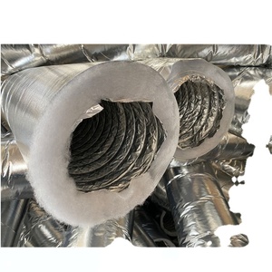 Gaine en aluminium flexible isolée de 4 pouces pour la ventilation CVC, conduits de ventilation, ignifuge - Product Image 4
