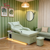 Lit de soin multifonctionnel pour salon, à vapeur et circulation d'eau, détoxifiant du cuir chevelu, inspiré de la relaxation thaïlandaise