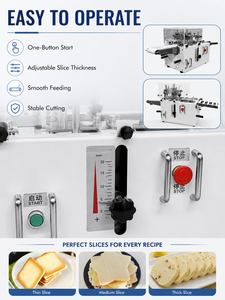 Industrial Cookie Dough Cutting <b>Machine</b> Uniform <b>Biscuit</b> Slicer for Cranberry Nut Shortbread Cookies - Product Image 2