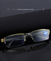 Nouveau Zoom Intelligent petit jaune Anti lumière bleue presbytie lunettes confortables PC lunettes sans monture une puissance lunettes de lecture