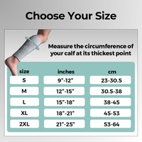 Manchon de compression pour mollet en bambou premium, avec logo personnalisé, tricoté, confortable, de protection et de soutien pour la course à pied