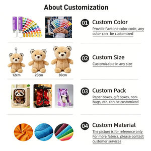 Poupées en peluche personnalisées - Prix d'usine en gros, jouets en peluche personnalisés pour anniversaire, demande en mariage, anniversaire de mariage. - Product Image 6
