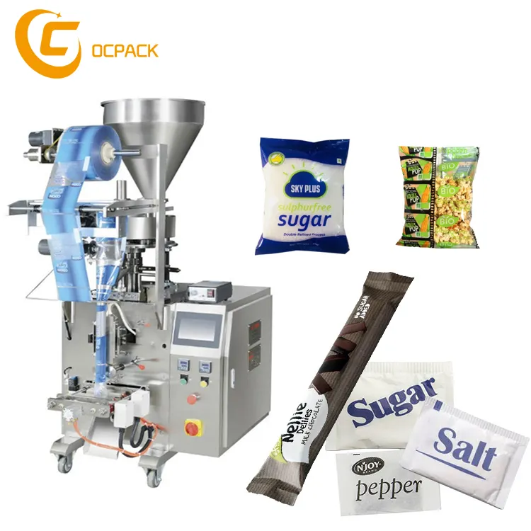 G 100g 200g 500g 1 5 kg Totalmente Automático Arroz Grãos de Açúcar Máquina de Embalagem de Grãos de Pipoca de Microondas