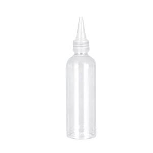 Bouteille d'emballage vide d'applicateur d'huile de cheveux en plastique transparent de 10ml 15ml 30ml avec le chapeau de distribution ouvert par torsion - Product Image 4