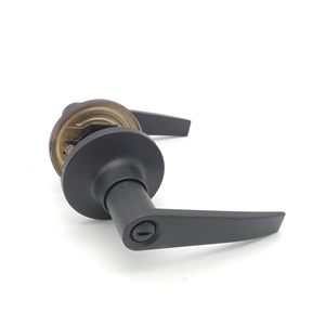 Palanca de puerta exterior de entrada con llave Manija de puerta de palanca de níquel satinado con cerradura para entrada Perilla de puerta tubular para zurdos y diestros - Product Image 6