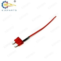 Adaptor 2Pin Tempat Sekring Kabel Harness Pengkabelan Peralatan Listrik dengan Sekring 5A 10A 15A 20A untuk Mobil