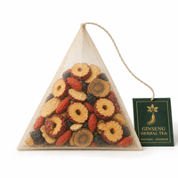 Thé aux cinq trésors Ginseng Maca, emballage cadeau de luxe, 30 sachets de thé pyramidaux, baies de goji, mûres, dattes rouges, origine Montagne de Changbai