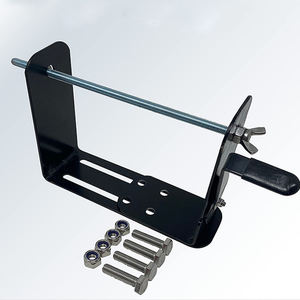 Jh-mech <span class=keywords><strong>porte</strong></span>-gobelet de coupe-herbe en métal enduit de poudre noire, support de coupe-herbe personnalisé de conception de ligne intégrée de ressort - Product Image 4