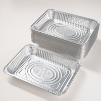 Großer, Verstärkter Rechteckiger Aluminiumfolienbehälter, Hochkapazitäts-Truthahnform für Familienfeiern, Picknicks, Ofeneinlage, Brottablett, Grillzubehör